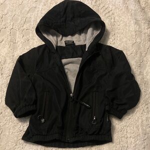 Little Bipsy Black Hooded Raincoat